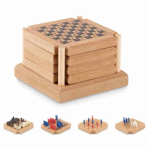 Coasters with Classic Games 4 Pieces