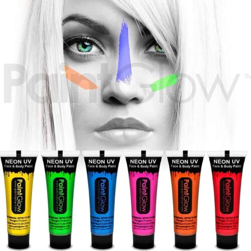 PaintGlow Face & Body Paint - Neon Paint 6x13ml