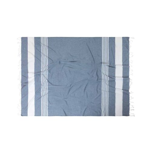 Beach towel 210 x 150 cm cotton blue