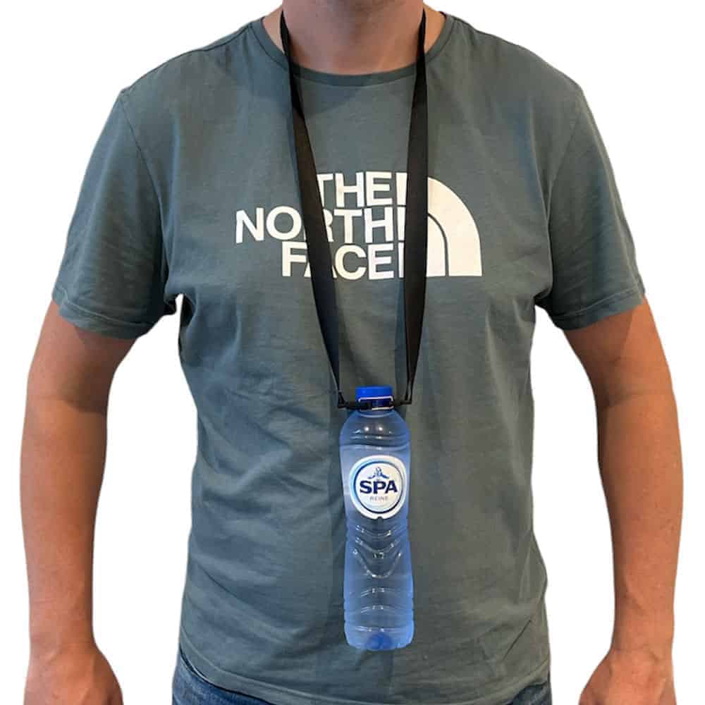 Keychain water bottle holder silicone black - Image 2