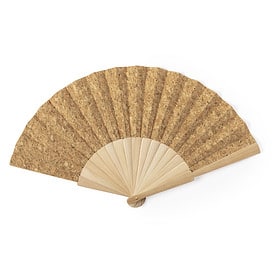 Hand Fan Cork Brown