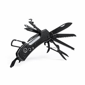 Multifunctional Pocket Knife Stainless Steel Black