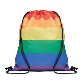 Backpack with Drawstring RPET Pride Rainbow