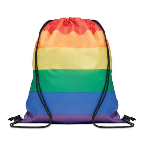 Backpack with Drawstring RPET Pride Rainbow