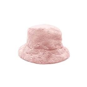 Yucka fluffy bucket hat faux fur pink
