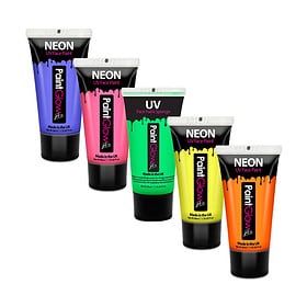 UV Face & Body Paint 50 ml set 5 pieces