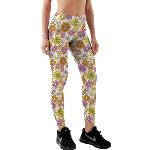 Yucka festival leggings with floral print