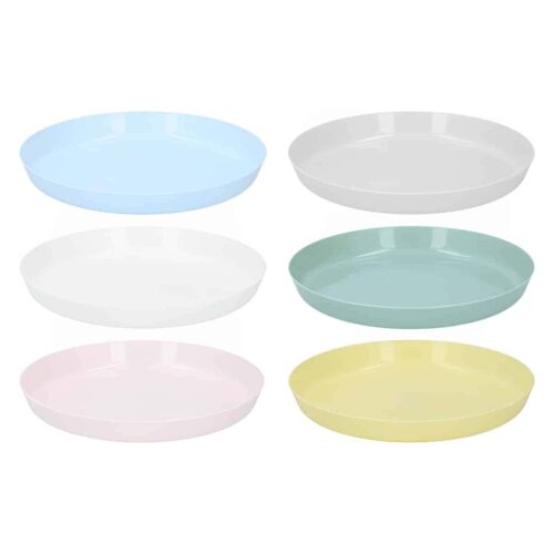 Camping Plate Set 6 Pieces Multicolor