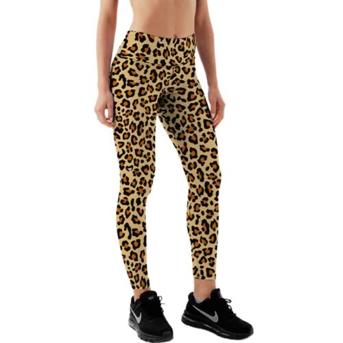 Yucka festival leggings with leopard print