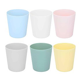Camping cups 230 ml 6 pieces multicolor