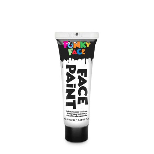 PaintGlow Funky Face Halloween Face & Body Paint Classic Colors - White