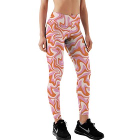 Yucka festival leggings with trippy waves print
