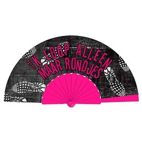 Deluxe festival fan I just walk around in circles - pink