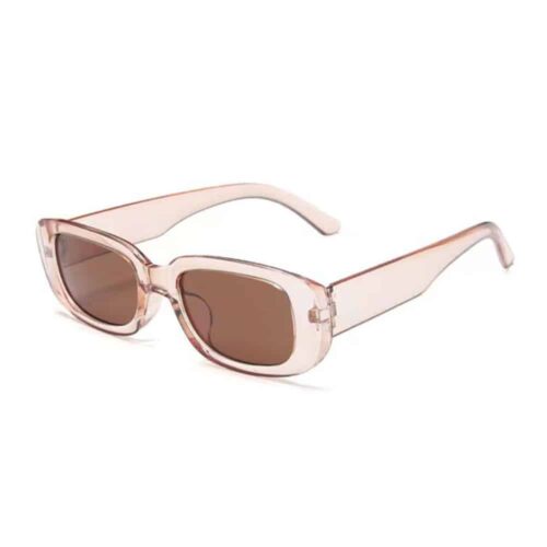 Sunglasses classic thick frame - transparent brown
