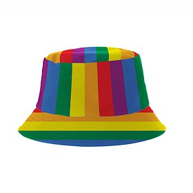 Yucka reversible fisherman's hat Pride rainbow - 58 cm