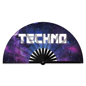 XXL large bamboo fan Techno