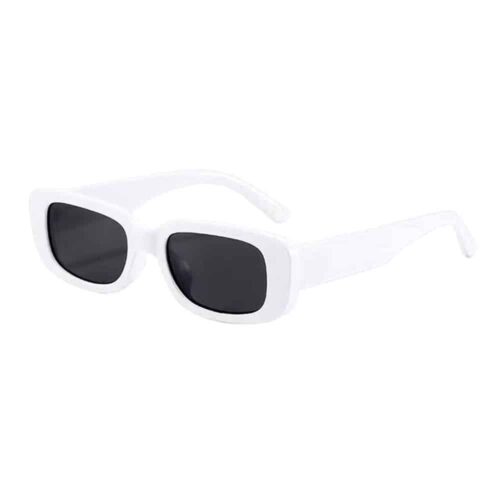 Sunglasses classic thick frame - white