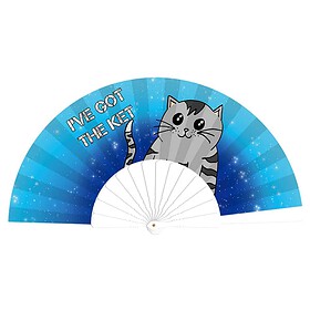 Deluxe festival hand fan I've got the ket