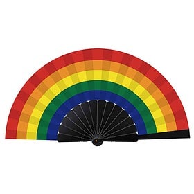 Festival Hand Fan Pride Flag – Rainbow