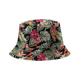 Yucka reversible fisherman's hat with jungle print - 58 cm