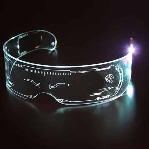 Freaky Glasses® | LED party glasses | Transparent
