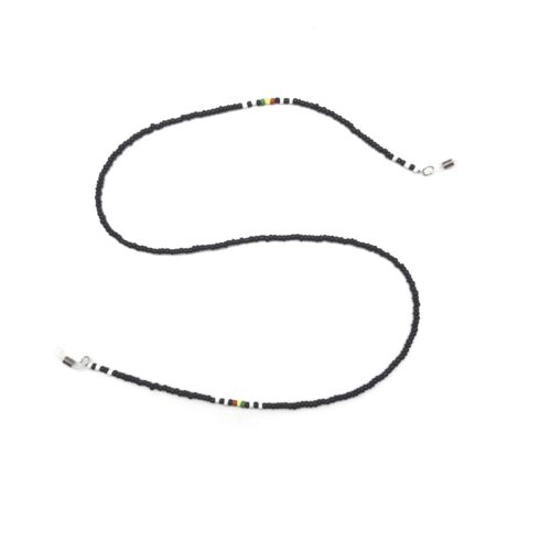 Glasses Cord Rasta Black