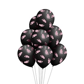 Pink Baby Feet Balloons 8 Pieces