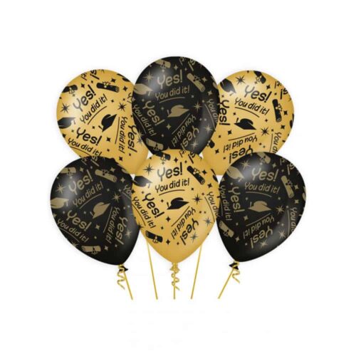 Balloons Graduated Yes! You did it! 30 cm 6 pieces