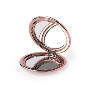 Pocket Mirror Metallic Pink 6.4 cm