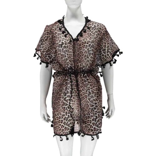 Beach Dress with Leopard Print