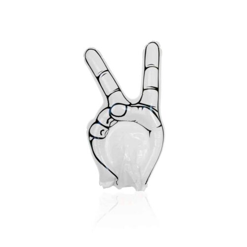 Inflatable Peace Hand White