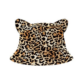 Yucka fisherman's hat leopard with ears - 58 cm