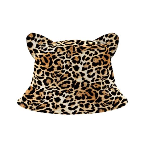 Yucka fisherman's hat leopard with ears - 58 cm