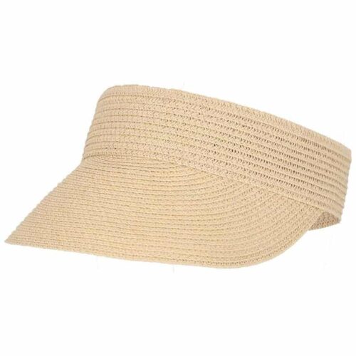 Visor Braided Paper Straw Beige