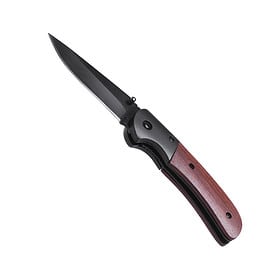 Stainless Steel Pocket Knife with Wooden Handle