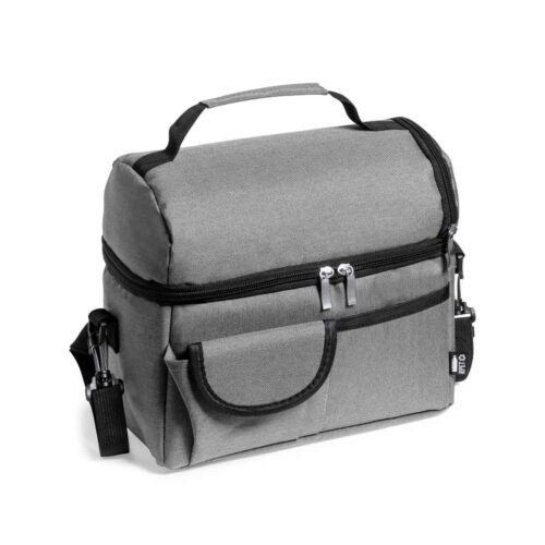Cooler Bag with Shoulder Strap RPET Grey