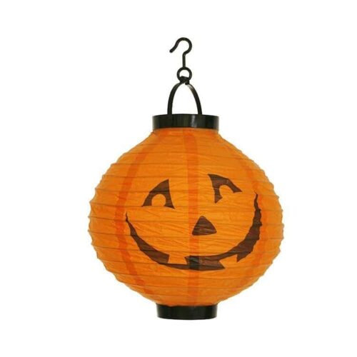 Halloween pumpkin lantern 20 cm paper orange