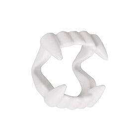 Halloween vampire teeth white