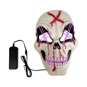 Halloween skull mask with lighting
