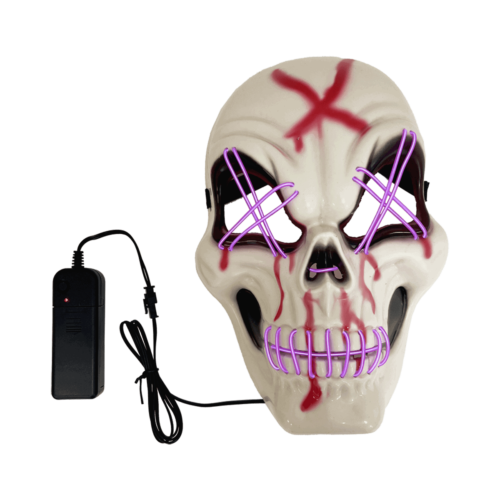 Halloween skull mask with lighting