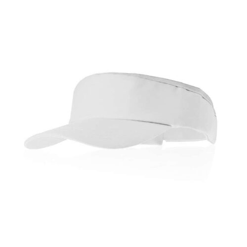Adjustable sun visor cotton white