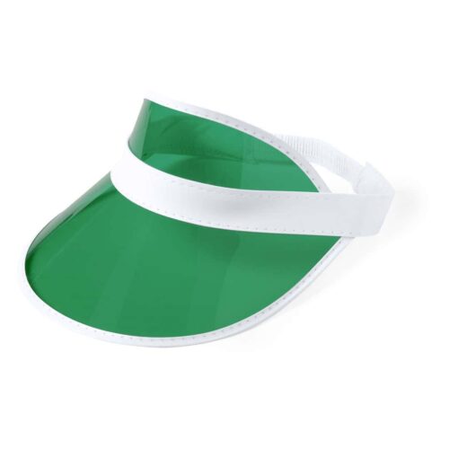 Adjustable PVC Visor Green