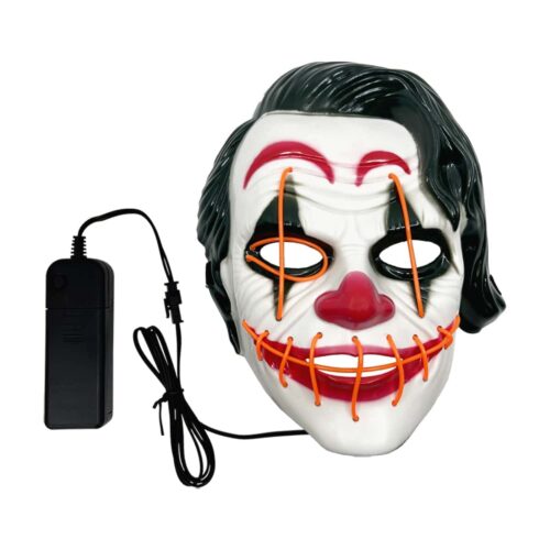 Halloween Joker Clown Mask with Lighting