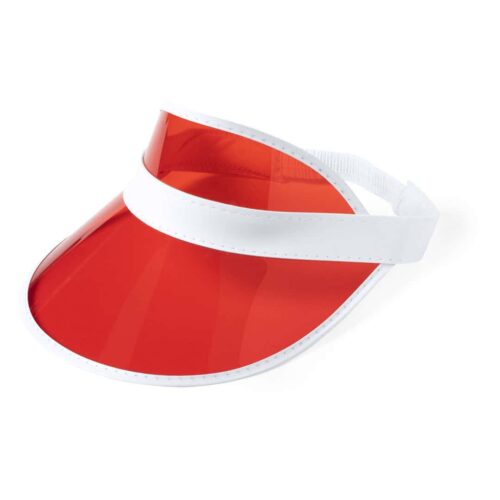 Adjustable Sun Visor PVC Red