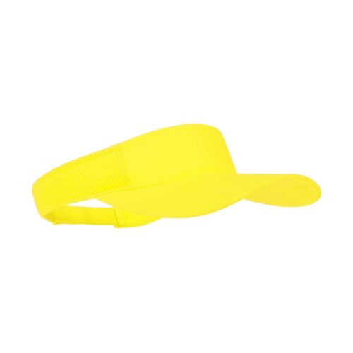 Adjustable Mesh Visor with Velcro Closure Yellow