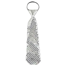 Glitter Tie Silver