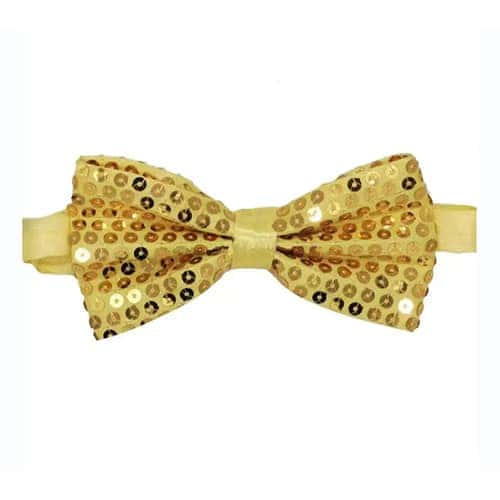 Gold bow tie