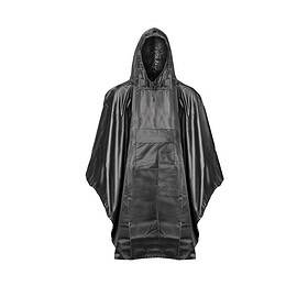 Luxury rain poncho black
