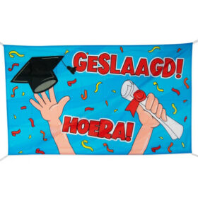 Congratulations! Hooray! Facade flag 90 x 150 cm