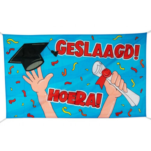 Congratulations! Hooray! Facade flag 90 x 150 cm